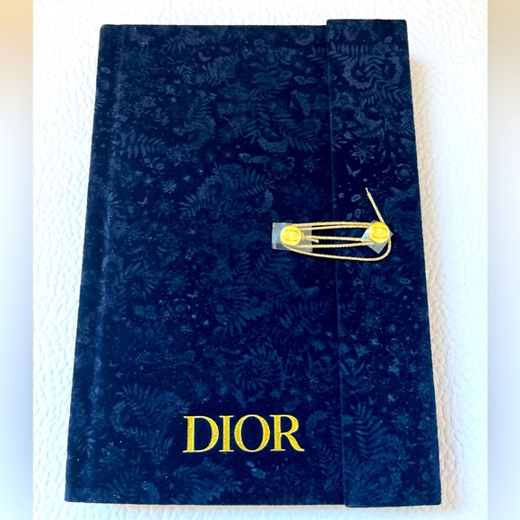 Dior Other - Authentic Dior velvet navy journal - limited edition